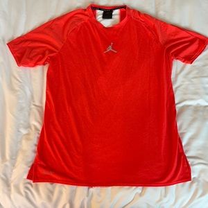 Neon red/orange air Jordan short sleeve T-shirt